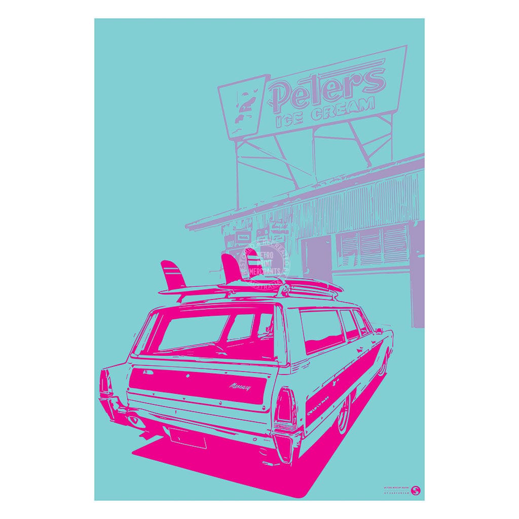 Surf Ford Mercury 1968 | Australia Print Art