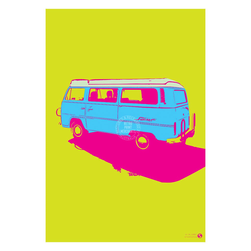 Surf Kombi Transporter 1974 | Australia Print Art