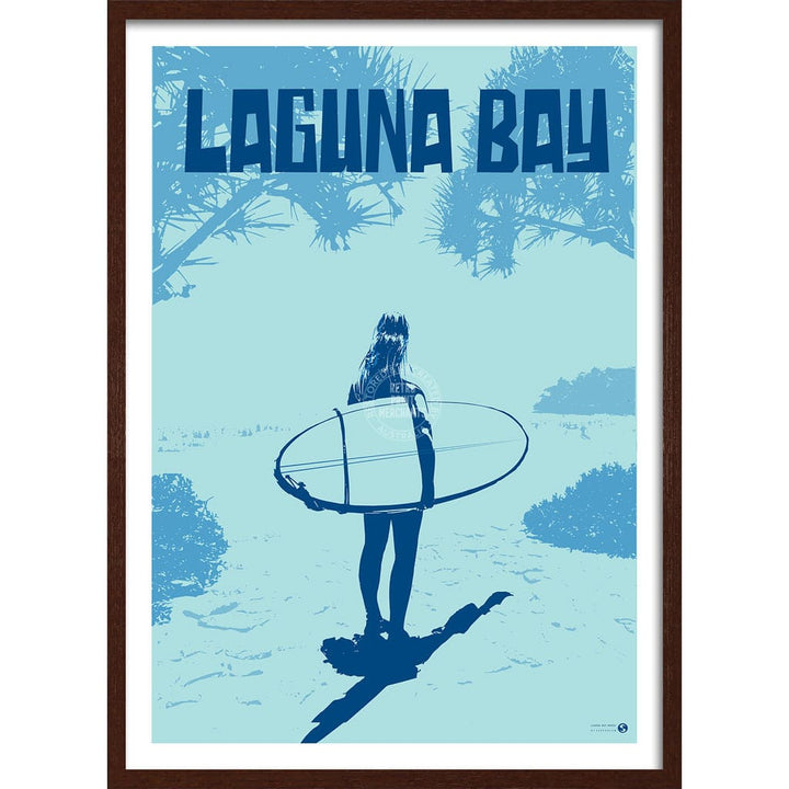 Surf Laguna Bay Noosa: Blue | Australia Print Art