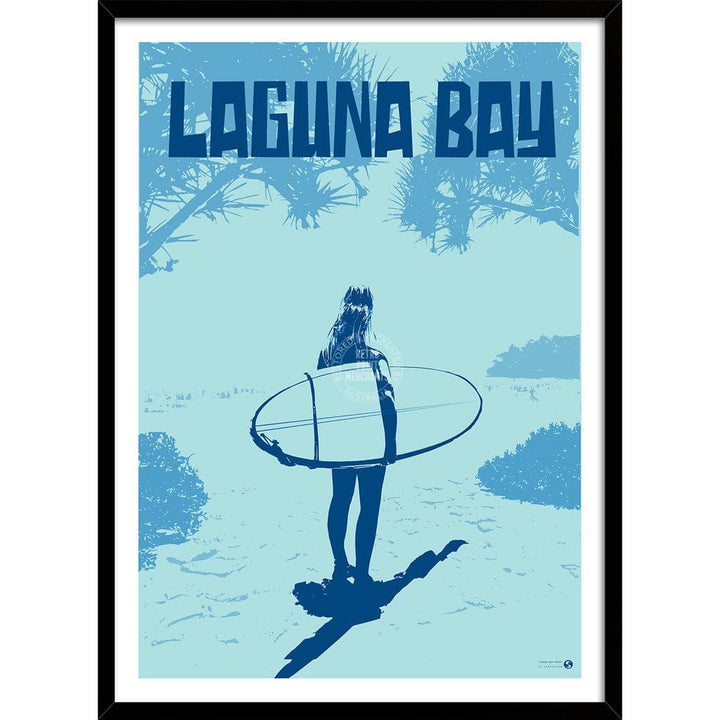 Surf Laguna Bay Noosa: Blue | Australia Print Art
