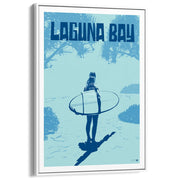 Surf Laguna Bay Noosa: Blue | Australia Print Art