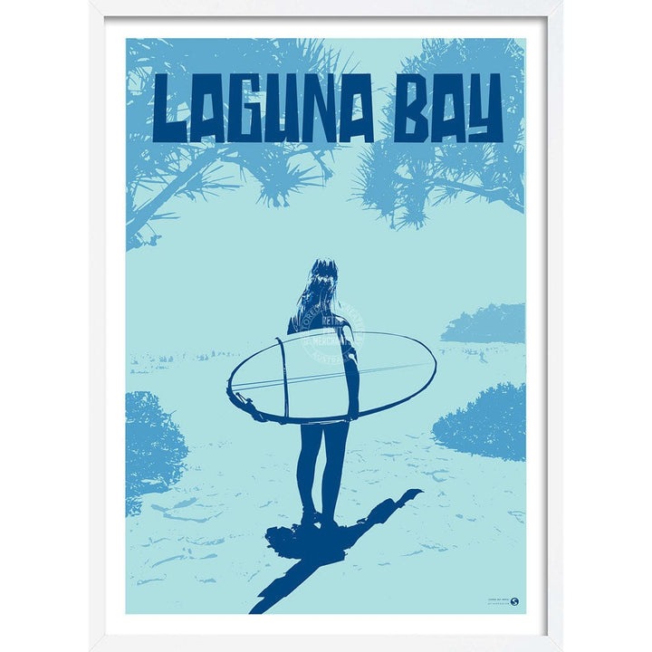 Surf Laguna Bay Noosa: Blue | Australia Print Art