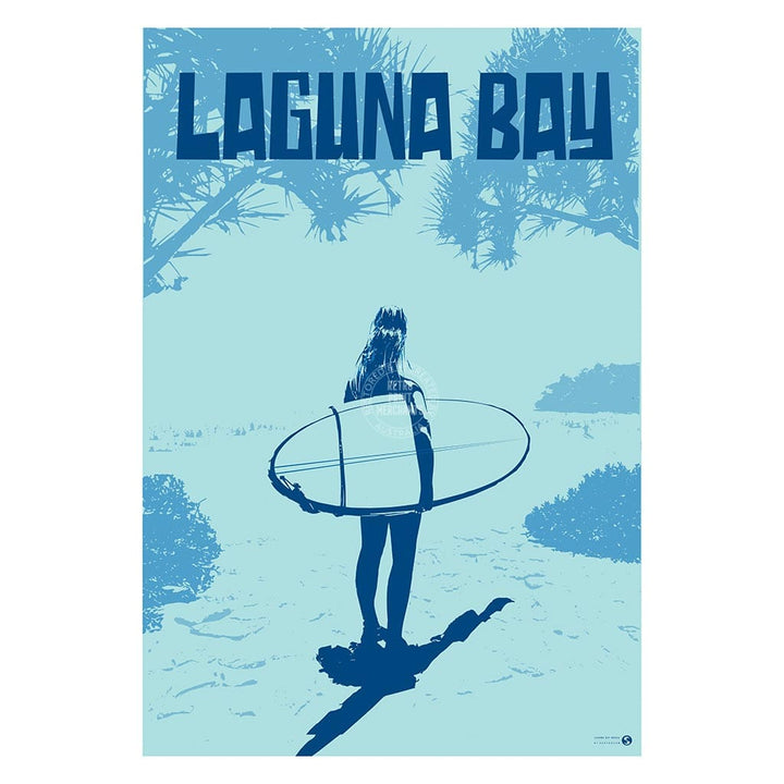 Surf Laguna Bay Noosa: Blue | Australia Print Art