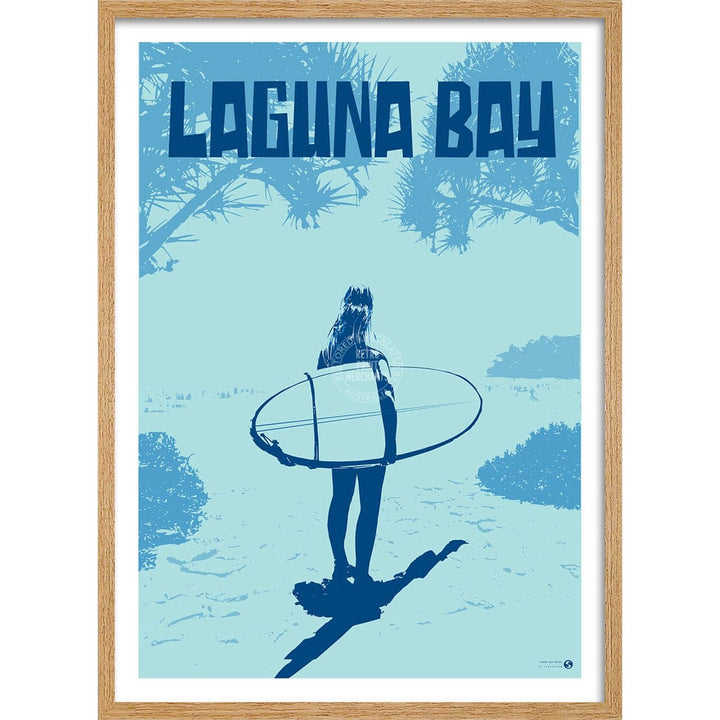 Surf Laguna Bay Noosa: Blue | Australia Print Art