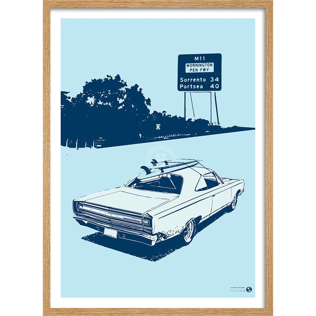 Surf Plymouth 1968 Road Runner | Australia Print Art