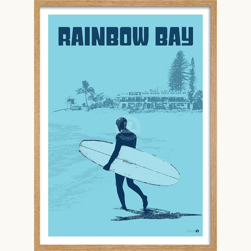 Surf Rainbow Bay | Australia Print Art