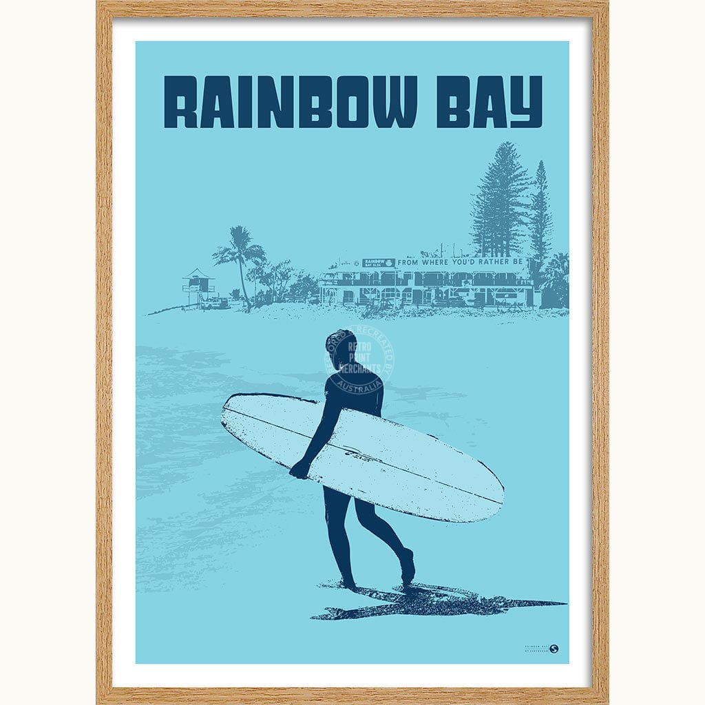 Surf Rainbow Bay | Australia Print Art