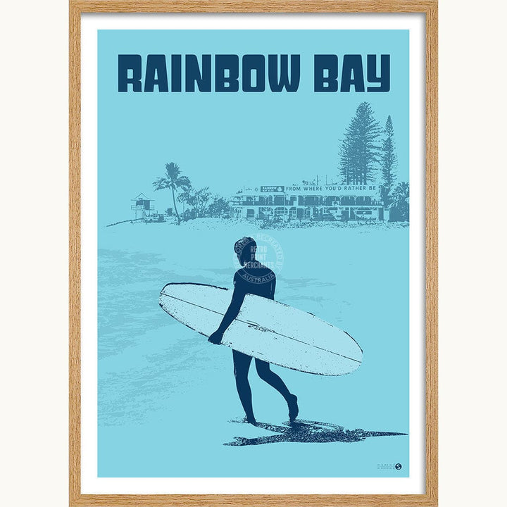 Surf Rainbow Bay | Australia Print Art
