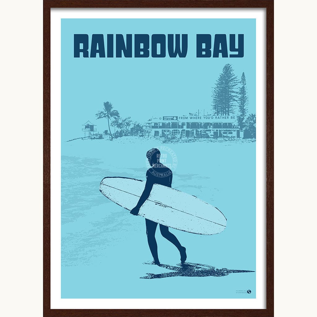 Surf Rainbow Bay | Australia Print Art