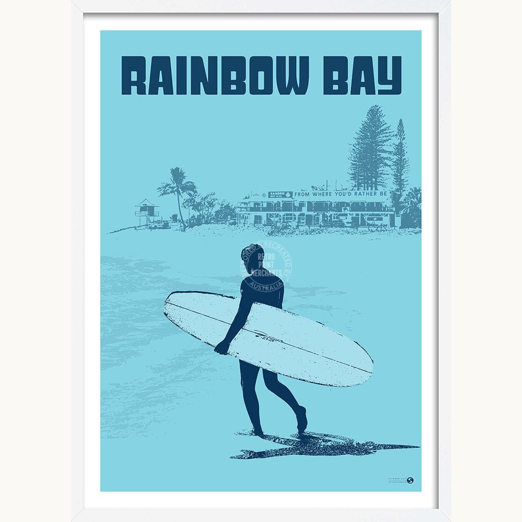 Surf Rainbow Bay | Australia Print Art