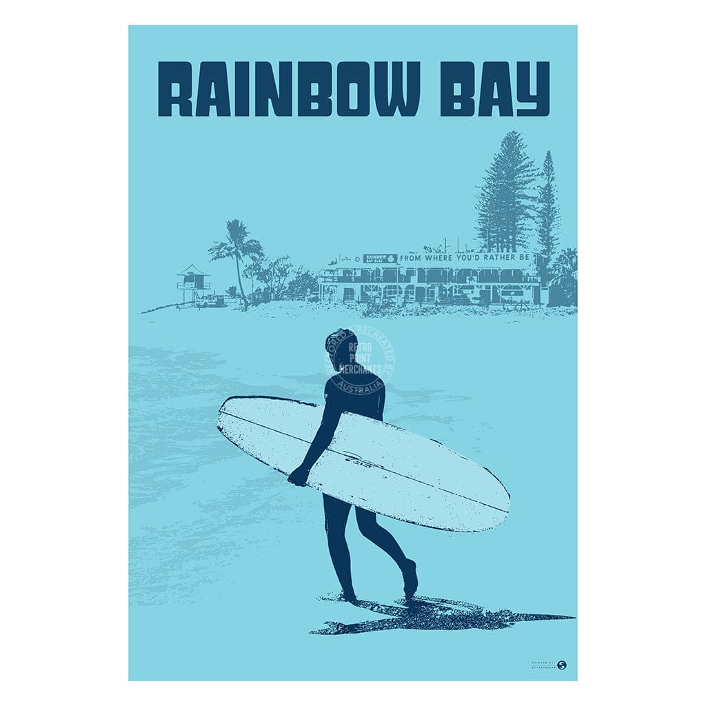 Surf Rainbow Bay | Australia Print Art