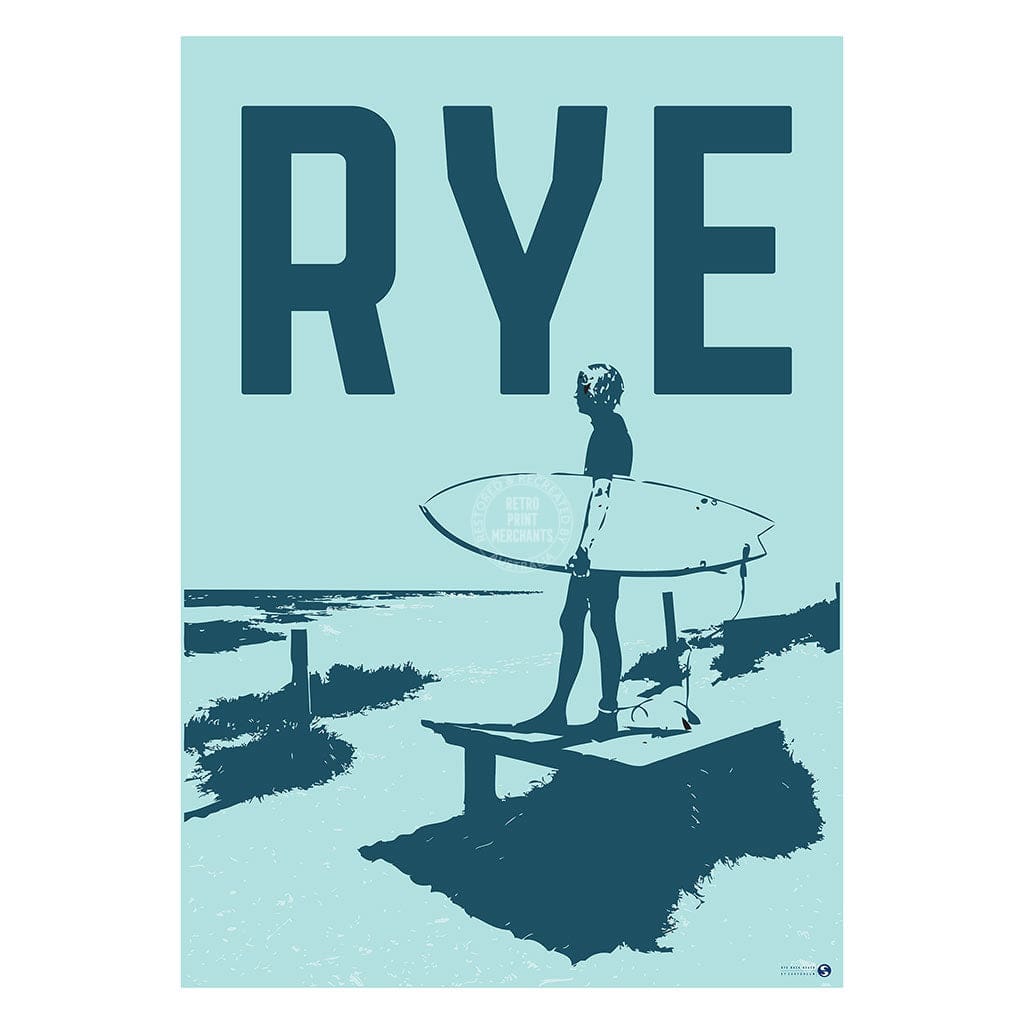Surf Rye Back Beach | Australia Print Art