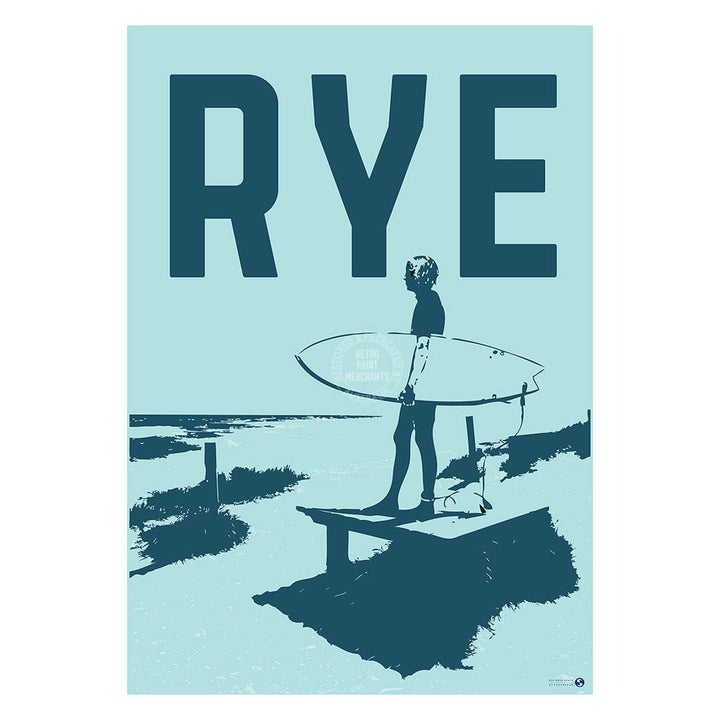Surf Rye Back Beach | Australia Print Art