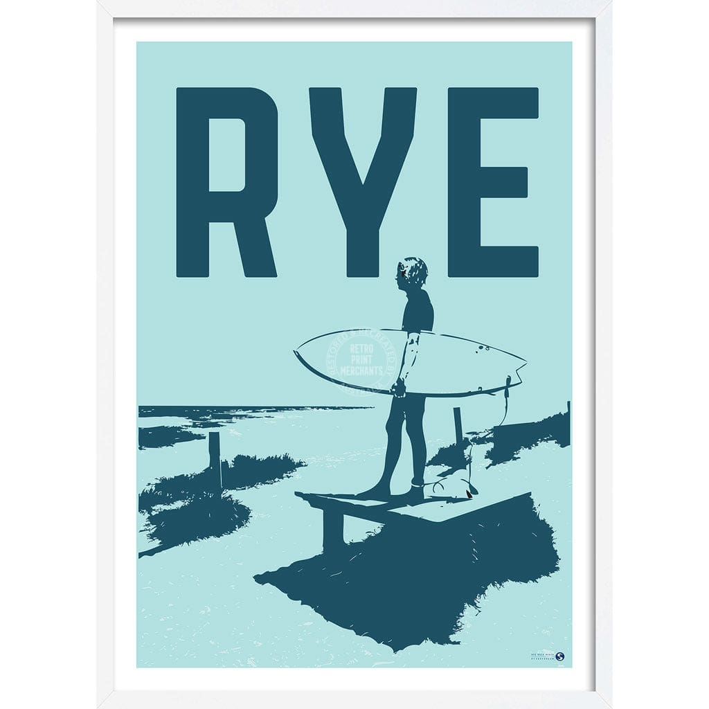 Surf Rye Back Beach | Australia Print Art