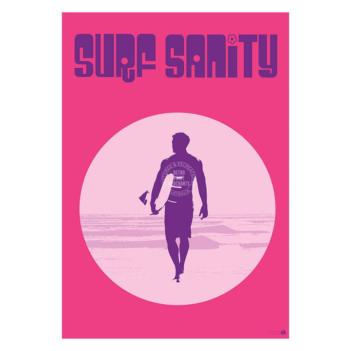 Surf Sanity Pink | Australia Print Art