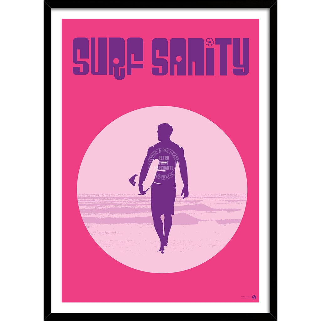 Surf Sanity Pink | Australia Print Art