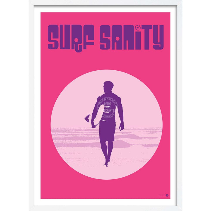 Surf Sanity Pink | Australia Print Art