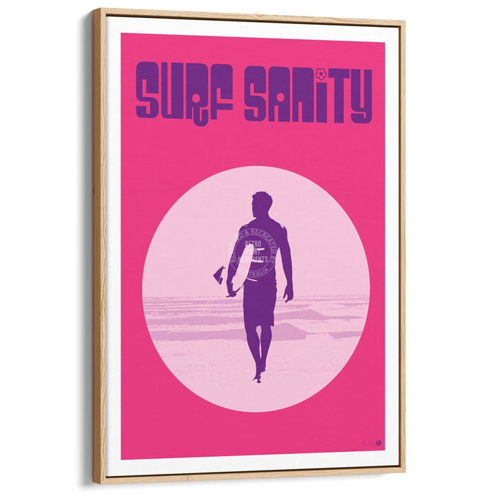 Surf Sanity Pink | Australia Print Art