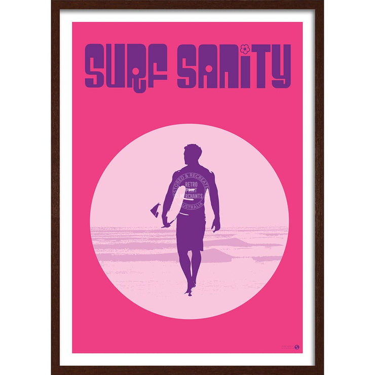 Surf Sanity Pink | Australia Print Art