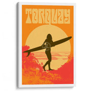 Surf Torquay | Australia A3 297 X 420Mm 11.7 16.5 Inches / Stretched Canvas Print Art