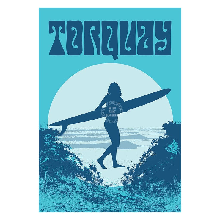 Surf Torquay | Australia A3 297 X 420Mm 11.7 16.5 Inches / Unframed Print Art