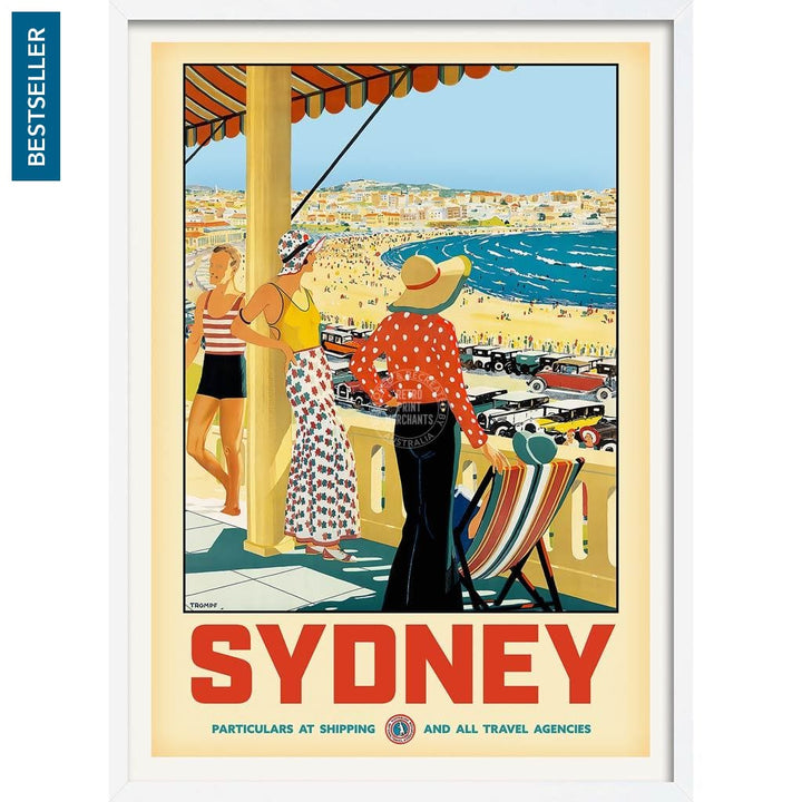 Sydney Bondi Beach | Australia 422Mm X 295Mm 16.6 11.6 A3 / White Print Art