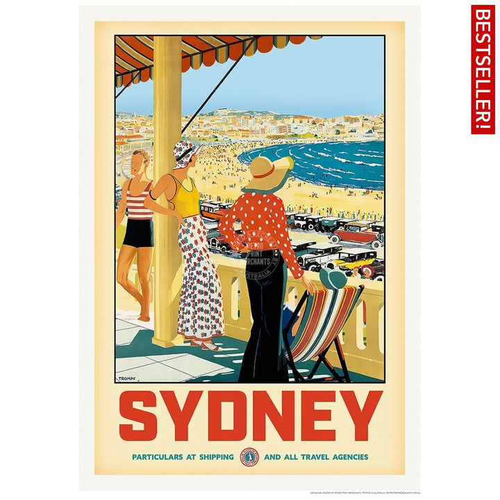 Sydney Bondi Beach | Australia 422Mm X 295Mm 16.6 11.6 A3 / Unframed Print Art