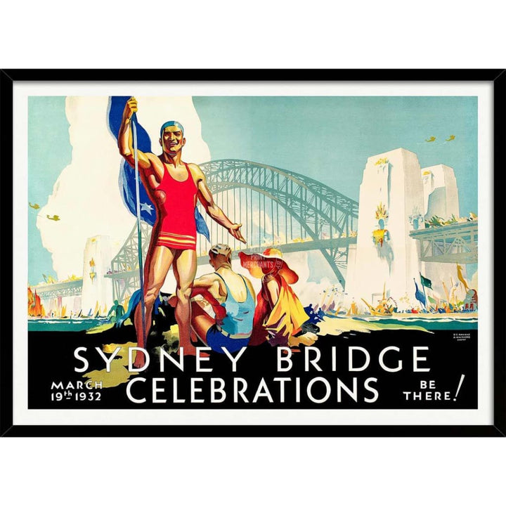 Sydney Harbour Bridge Opening | Australia 422Mm X 295Mm 16.6 11.6 A3 / Black Print Art