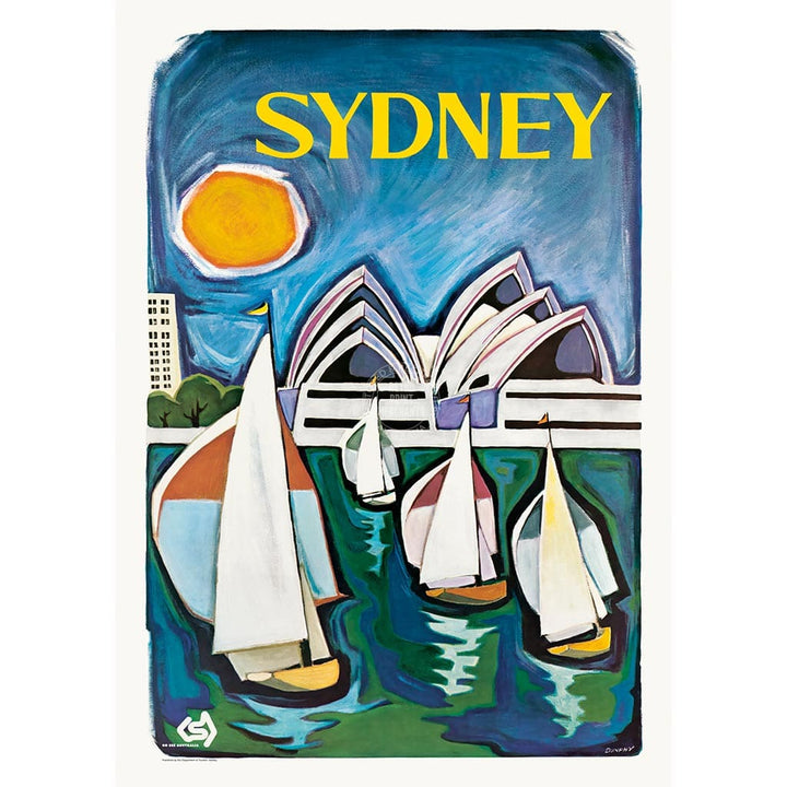 SYDNEY OPERA HOUSE | AUSTRALIA A2 | 420 x 594mm | 16.5 x 23.4 inches / Unframed Print Print Art