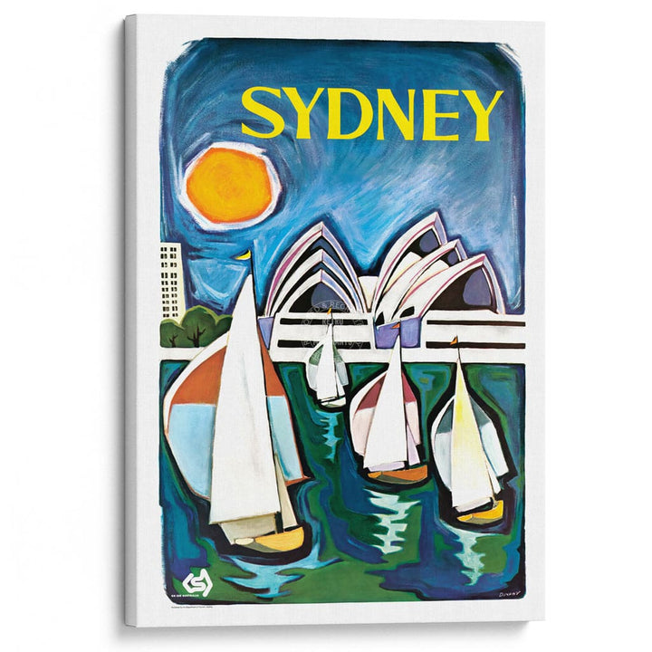 SYDNEY OPERA HOUSE | AUSTRALIA A3 | 297 x 420mm | 11.7 x 16.5 inches / Stretched Canvas Print Art