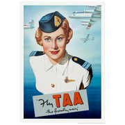 Taa Airline | Australia 422Mm X 295Mm 16.6 11.6 A3 / Unframed Print Art