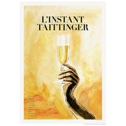 Taittinger Bubbles | France 422Mm X 295Mm 16.6 11.6 A3 / Unframed Print Art