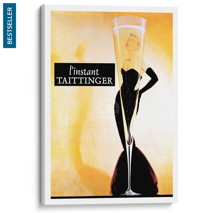 Taittinger Champagne | France A3 297 X 420Mm 11.7 16.5 Inches / Stretched Canvas Print Art