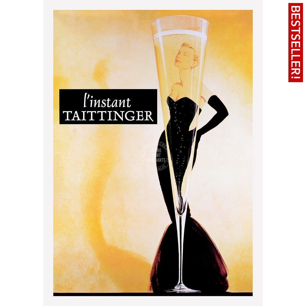 Taittinger Champagne | France A3 297 X 420Mm 11.7 16.5 Inches / Unframed Print Art