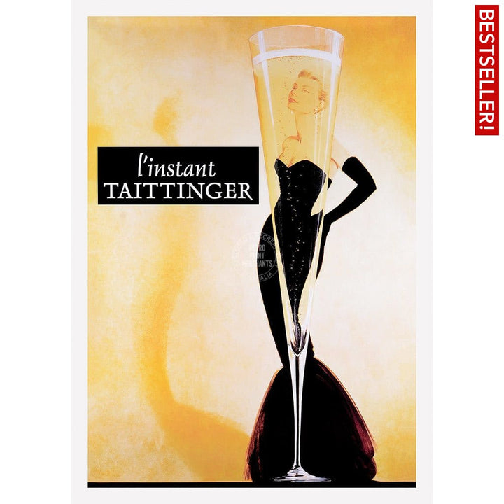 Taittinger Champagne | France A3 297 X 420Mm 11.7 16.5 Inches / Unframed Print Art