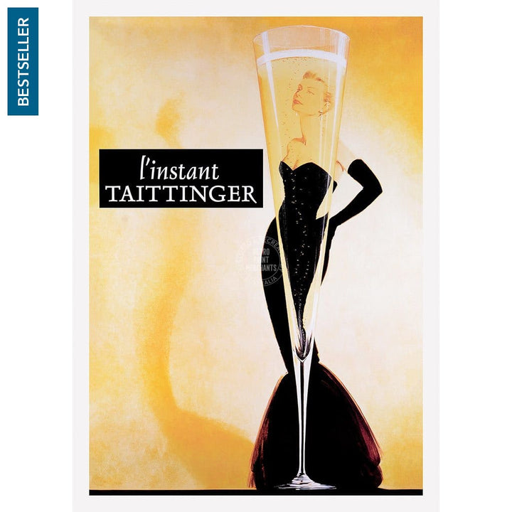 Taittinger Champagne | France A3 297 X 420Mm 11.7 16.5 Inches / Unframed Print Art