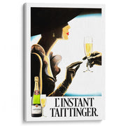 Taittinger Woman | France A4 210 X 297Mm 8.3 11.7 Inches / Stretched Canvas Print Art