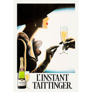 Taittinger Woman | France A4 210 X 297Mm 8.3 11.7 Inches / Unframed Print Art
