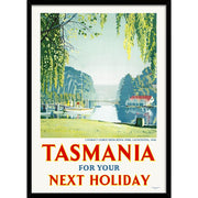 Tasmania | Australia A4 210 X 297Mm 8.3 11.7 Inches / Framed Print: Black Timber Print Art