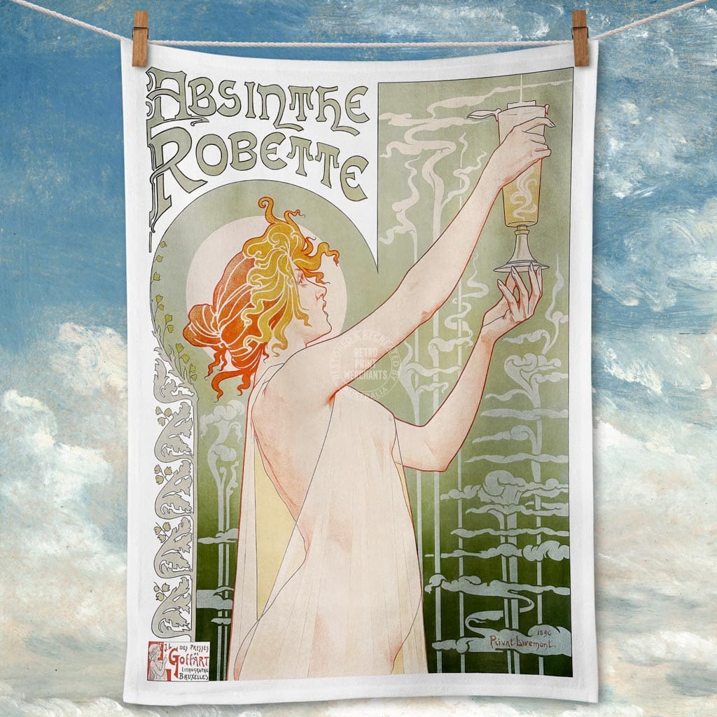 Linen Tea Towel | Absinthe Linen Tea Towel