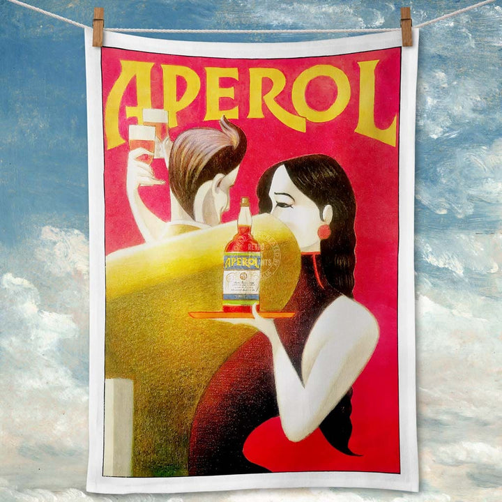 Linen Tea Towel | Aperol 1990 Linen Tea Towel