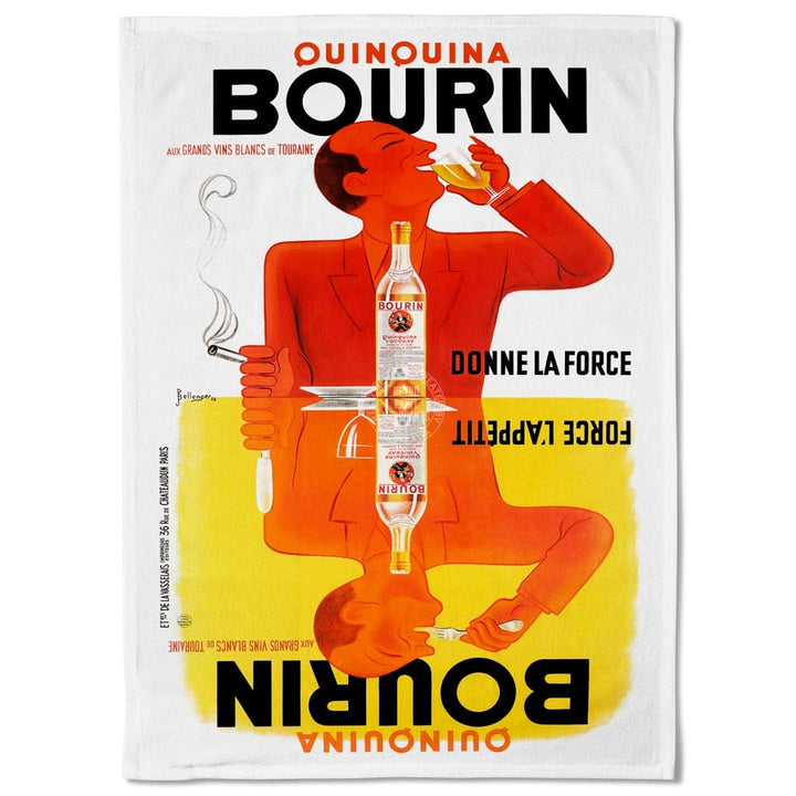 Linen Tea Towel | Bourin Quinquina Linen Tea Towel