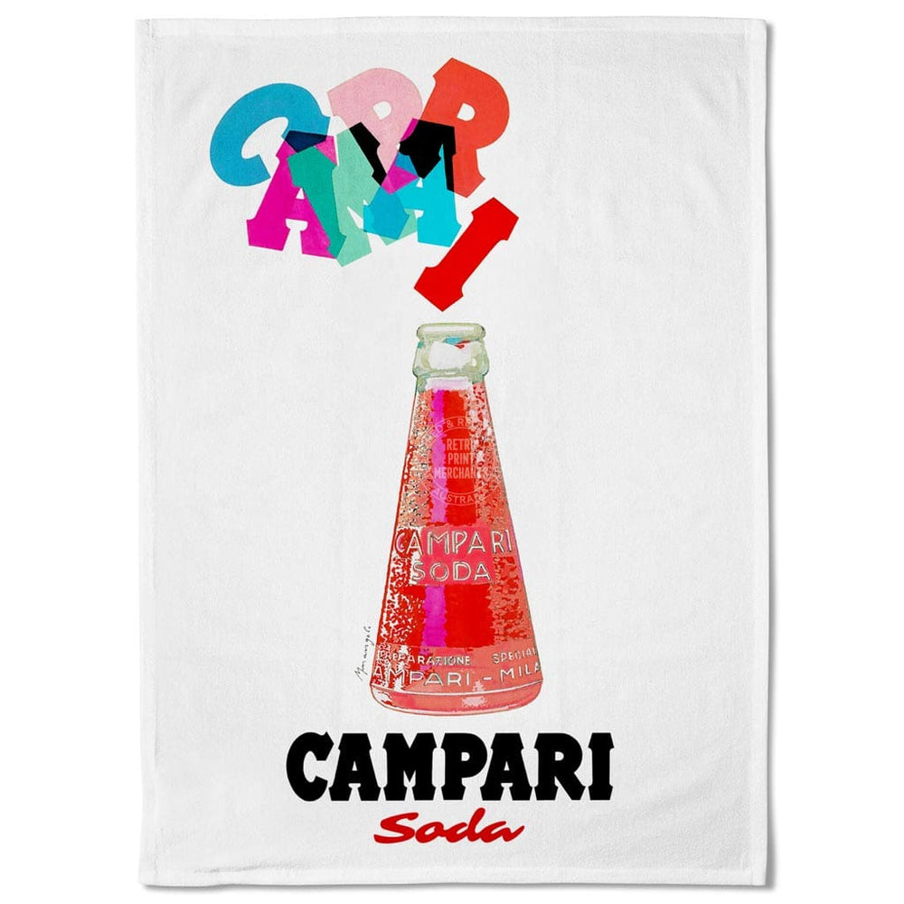 Linen Tea Towel | Campari Letters Linen Tea Towel