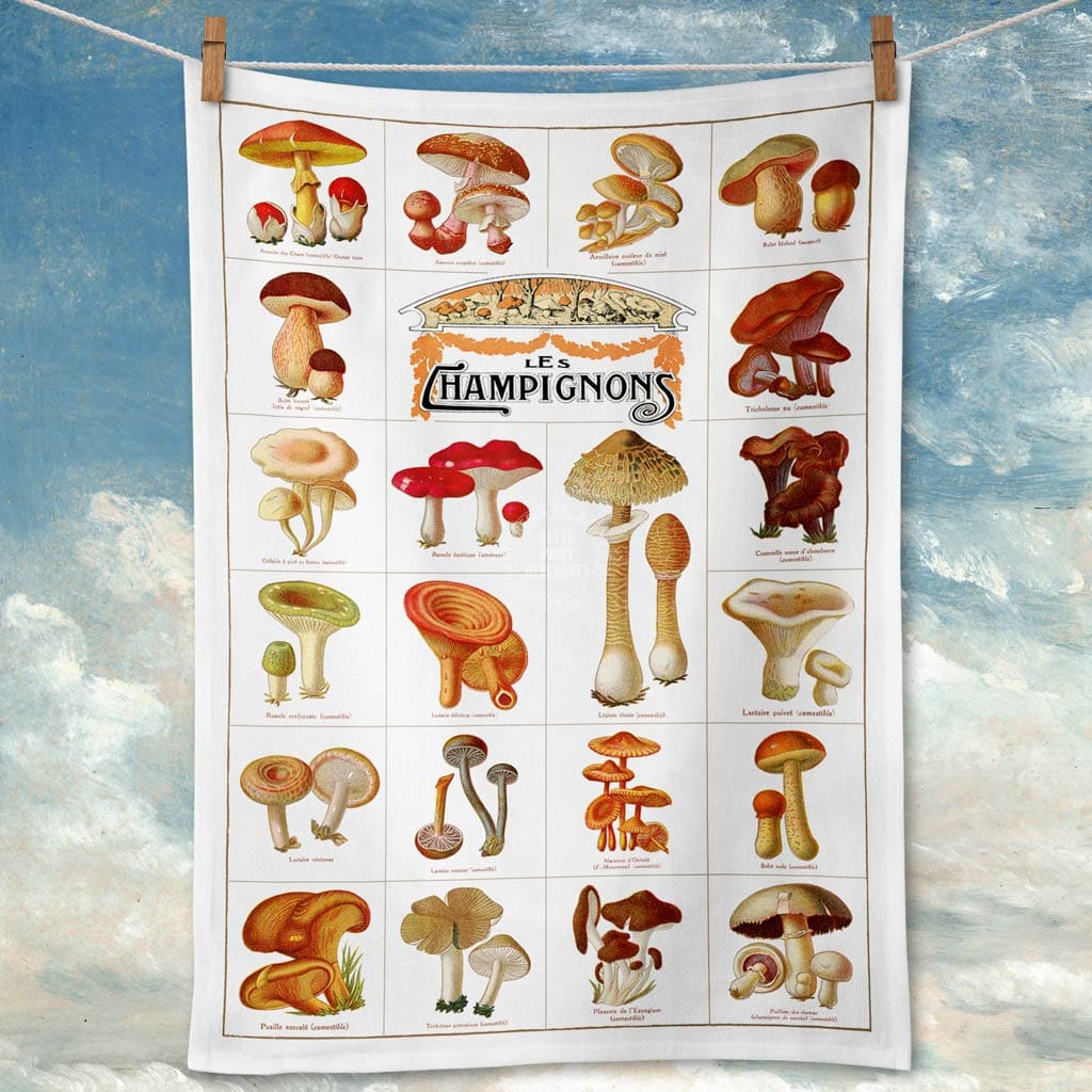 Linen Tea Towel | Champignons Linen Tea Towel