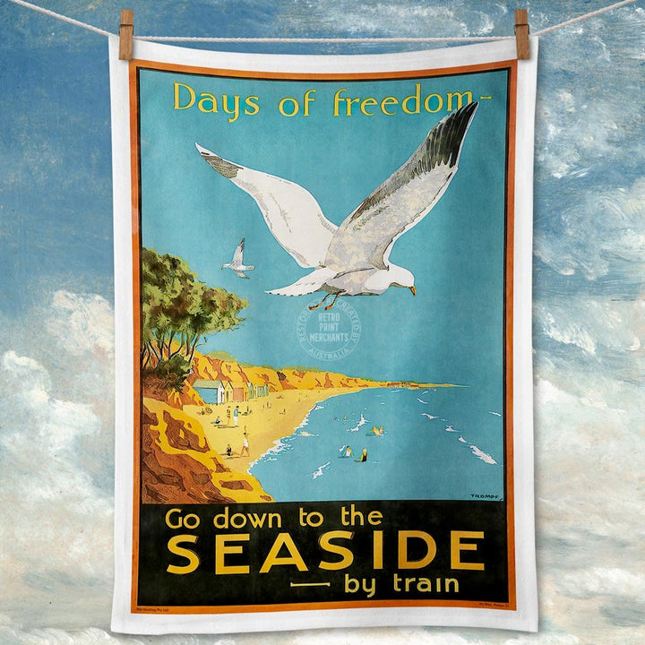 Linen Tea Towel | Days Of Freedom Linen Tea Towel