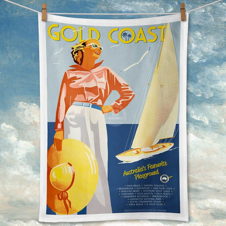 Linen Tea Towel | Gold Coast Linen Tea Towel