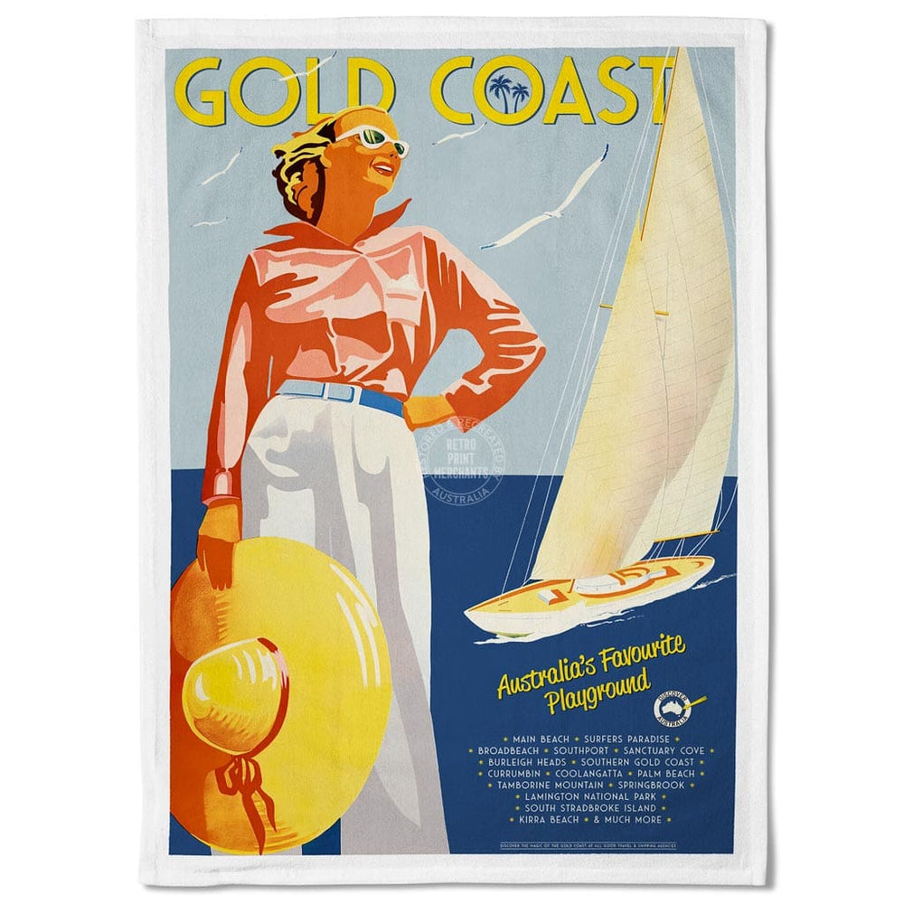 Linen Tea Towel | Gold Coast Linen Tea Towel