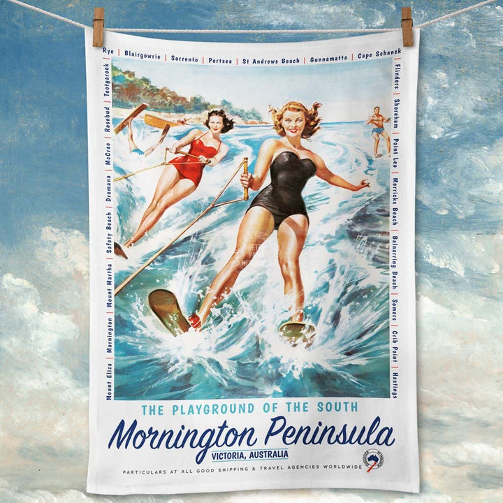Linen Tea Towel | Mornington Peninsula Playground Linen Tea Towel