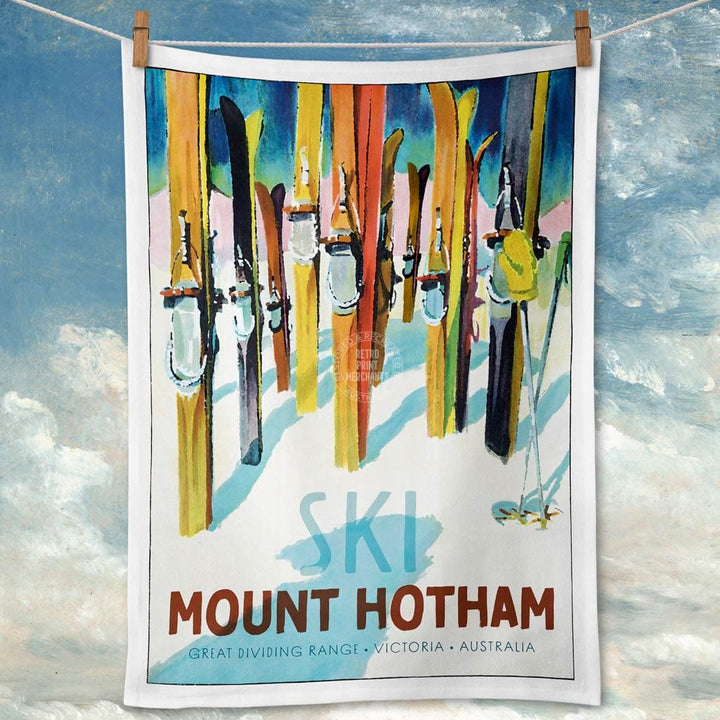 Linen Tea Towel | Mount Hotham Linen Tea Towel