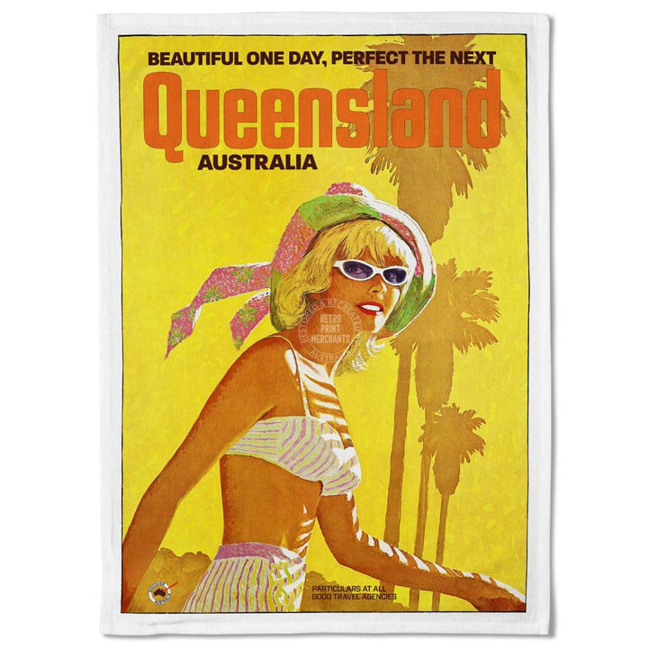 Linen Tea Towel | Queensland Australia Linen Tea Towel